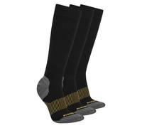 Skechers Work: 3 Pack WoMänner's Over Calf Compression Socken in Schwarz, Größe Medium