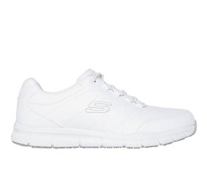 Skechers Work: Nampa - Osil Sneaker in Weiss, Größe 47.5