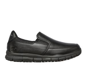 Skechers Work Relaxed Fit: Nampa - Annod SR Slip-On Shoes in Schwarz, Größe 39