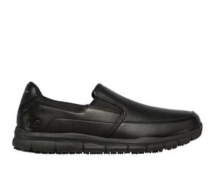 Skechers Work Relaxed Fit: Nampa - Groton Slip-On Shoes in Schwarz, Größe 42.5