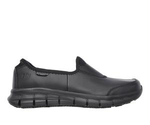 Skechers Work Relaxed Fit: Sure Track Slip-On Shoes in Schwarz, Größe 37