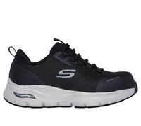 Skechers Work Slip-Resistant: Arch Fit - Ebinal Sneaker in Schwarz/Grau, Größe 35