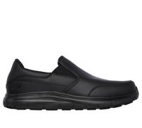 Skechers Work Slip-Resistant Relaxed Fit: Flex Advantage - Bronwood Slip-On Shoes in Schwarz, Größe 47.5