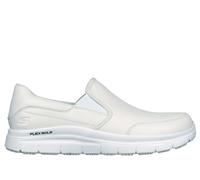 Skechers Work Slip-Resistant Relaxed Fit: Flex Advantage - Bronwood Slip-On Shoes in Weiss, Größe 47.5