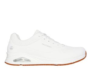 Skechers Work Slip-Resistant Relaxed Fit: UNO - Sutal Sneaker in Weiss, Größe 41