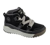 Schnürboots SKECHERS "YANA", Damen, Gr. 41, schwarz, Veloursleder, Schuhe Schnürboots, High Top Sneaker, Schnürschuh mit auffälliger Schnürung (69288656-41) schwarz