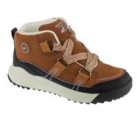 Schnürboots SKECHERS "YANA", Damen, Gr. 37, schwarz (braun, schwarz), Veloursleder, kontrastfarbene Details, Schuhe, High Top Sneaker, Schnürschuh mit auffälliger Schnürung (97682615-37) braun, schwar