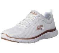Skechers Damen Zapatillas Deportivas Mujer Mesh Lace-Up W Blanco Low-top, 40 EU