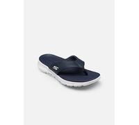 Zehentrenner SKECHERS "GO CONSISTENT SANDAL 2.0 CANTON", Herren, Gr. 40, navy, weiß, Synthetik, kontrastfarbene Details, Schuhe Zehentrenner, Badeschuh, Sommerschuh, Flat mit Goga Mat Fußbett (7417190
