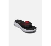 Skechers Herren Sayto Vapor Foam Sandale, Black KPU/Red Trim, 41 EU