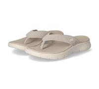 Skechers Zehentrenner GO WALK FLEX SANDAL Damen Grau (Taupe) Textil Strukturmuster Gr. 39 Goga Mat