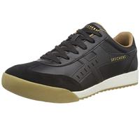 Skechers Zinger Manzanilla Herren Turnschuhe, Black Leather Black Trim, 43 EU