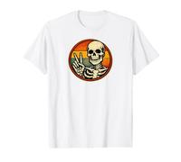 Skeleton Peace Sign Retro Vintage Funny Art Preisgünstiges Grafik-T-Shirt
