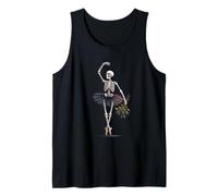 Skelett Ballerina Gothic Dance Withered Roses Gruselkunst Tank Top