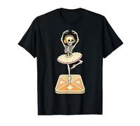 Skelett Ballerina Tänzerin Lustiges Halloween Ballett Totenkopf Tutu T-Shirt