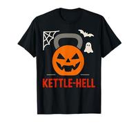 Skelett Kreuzheben Kettle-hell Spaß Herren Gym Halloween T-Shirt