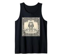 Skelett Paar Vintage Gothic Dark Romance Valentinstag Tank Top