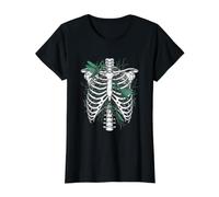 Skelett-Rippenkäfig für Betende Mantis Preisgünstiges Grafik-T-Shirt, Damen, Schwarz, M