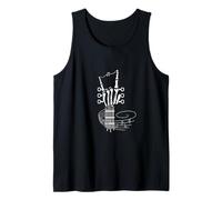 Skelettgitarre Hand Rock On Rock Band Musiknoten Tank Top