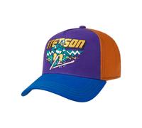 Stetson Ski Trucker Colour Block Cap Basecap Baseballcap Baumwollcap Herren - Snapback, mit Schirm, Schirm Winter Herbst-Winter - One Size blau-orange