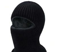 Skihalbmaske für Herren, Winter gestrickt, windundurchlässig, Hals-Vollgesichtsmaske Balaclava Mütze mit 1 Loch, Skihalbmaske aus Fleece für Herren un