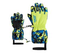 Skihandschuhe ZIENER "LEVIO-Z AS glove mini", Kinder, Gr. 5, camo persian blau, Obermaterial: 100% Polyester; Innenhand: 100% Polyester; Futter: 100% Polyester; Wattierung: 100% Polyester (recycelt), 