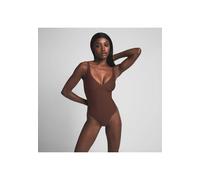 SKIMS Damen Body PLUNGE BODYSUIT, braun, Gr. M