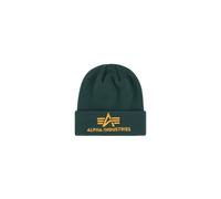 Skimütze ALPHA INDUSTRIES "3D Beanie", Damen, Gr. onesize, grün (force grün), Obermaterial: 100% Polyacryl, Mützen (76618507-0) force grün