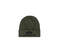 Skimütze ALPHA INDUSTRIES "3D Beanie", Herren, Gr. onesize, grün (dunkelgrün), Obermaterial: 100% Polyacryl, Mützen (71842137-0) dunkelgrün