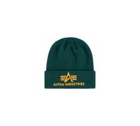 Skimütze ALPHA INDUSTRIES "3D Beanie", Herren, Gr. onesize, grün (force grün), Obermaterial: 100% Polyacryl, Mützen (76618507-0) force grün