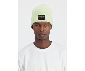 Skimütze ALPHA INDUSTRIES "Crew Beanie", Damen, Gr. onesize, grün (arctic lime), Obermaterial: 100% Polyacryl, Mützen (58723311-0) arctic lime
