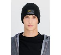 Skimütze ALPHA INDUSTRIES "Crew Beanie", Damen, Gr. onesize, schwarz, Obermaterial: 100% Polyacryl, Mützen (62111439-0) schwarz