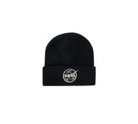 Skimütze ALPHA INDUSTRIES "Nasa Beanie", Herren, Gr. onesize, schwarz, Obermaterial: 47% Viskose, 23% Polyester, 30% Nylon, Mützen (45813254-0) schwarz