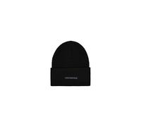 Skimütze ALPHA INDUSTRIES "Rubber Logo Beanie", Gr. onesize, schwarz, Obermaterial: 60% Polyester, 40% Polyacryl, Mützen (98589959-0) schwarz