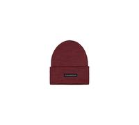 Skimütze ALPHA INDUSTRIES "Rubber Logo Beanie", Herren, Gr. onesize, schwarz cherry, Obermaterial: 60% Polyester, 40% Polyacryl, Mützen (91547646-0) schwarz cherry