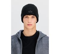 Skimütze ALPHA INDUSTRIES "Velcro Beanie", Damen, Gr. onesize, schwarz, Obermaterial: 100% Polyacryl, Mützen (66566235-0) schwarz