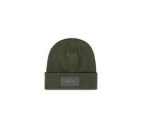 Skimütze ALPHA INDUSTRIES "Velcro Beanie", Herren, Gr. onesize, grün (dunkelgrün), Obermaterial: 100% Polyacryl, Mützen (10694220-0) dunkelgrün