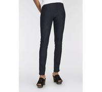 Skinny-fit-Jeans ARIZONA, Damen, Gr. 46, N-Gr, blau (rinsed), Jeans, Obermaterial: 75% Baumwolle, 24% Polyester, 1% Elasthan, clean, Basic, eng lang, Jeans, extra-enger Schnitt, komfortable Leibhöhe,