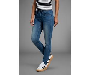 Skinny-fit-Jeans ARIZONA "Shaping", Damen, Gr. 17, K + L Gr, blau (blau used), Jeans, Obermaterial: 79% Baumwolle, 19% Polyester, 2% Elasthan, Basic, eng lang, Jeans, skinny Passform, normale Leibhöhe