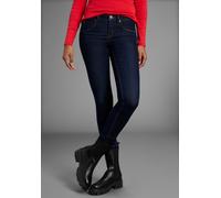 Skinny-fit-Jeans ARIZONA "Shaping", Damen, Gr. 38, N-Gr, blau (rinsed), Jeans, Obermaterial: 79% Baumwolle, 19% Polyester, 2% Elasthan, clean, Basic, eng lang, Jeans, skinny Passform, normale Leibhöhe