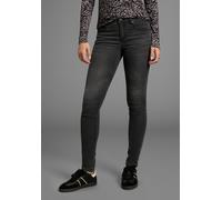 Skinny-fit-Jeans ARIZONA "Shaping", Damen, Gr. 44, N-Gr, grau (dunkelgrau us), Jeans, Obermaterial: 79% Baumwolle, 19% Polyester, 2% Elasthan, Basic, eng lang, Jeans, skinny Passform, normale Leibhöhe