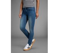 Skinny-fit-Jeans ARIZONA "Shaping", Damen, Gr. 46, N-Gr, blau (blau used), Jeans, Obermaterial: 79% Baumwolle, 19% Polyester, 2% Elasthan, Basic, eng lang, Jeans, skinny Passform, normale Leibhöhe, in