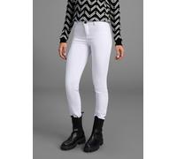 Skinny-fit-Jeans ARIZONA "Ultra-Stretch", Damen, Gr. 22, K + L Gr, weiß, Denim/Jeans, Obermaterial: 65% Baumwolle, 33% Polyester, 2% Elasthan, Basic, extraeng lang, Jeans, extra-enger Beinverlauf, nor