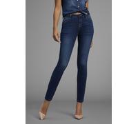 Skinny-fit-Jeans ARIZONA "Ultra-Stretch", Damen, Gr. 25, K + L Gr, blau (dunkelblau us), Denim/Jeans, Obermaterial: 74% Baumwolle, 24% Polyester, 2% Elasthan, Basic, extraeng lang, Jeans, extra-enger