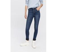 Skinny-fit-Jeans ARIZONA "Ultra Stretch", Damen, Gr. 38, N-Gr, blau (dunkelblau us), Denim/Jeans, Obermaterial: 63% Baumwolle, 32% Polyester, 5% Elasthan, skinny fit knöchellang, Jeans, extra-enger Be