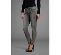 Skinny-fit-Jeans ARIZONA "Ultra-Stretch", Damen, Gr. 38, N-Gr, grau (grau used), Denim/Jeans, Obermaterial: 74% Baumwolle, 24% Polyester, 2% Elasthan, Basic, extraeng lang, Jeans, extra-enger Beinverl