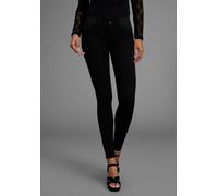 Skinny-fit-Jeans ARIZONA "Ultra Stretch", Damen, Gr. 38, N-Gr, schwarz (schwarz schwarz), Denim/Jeans, Obermaterial: 63% Baumwolle, 32% Polyester, 5% Elasthan, skinny fit normal, Jeans, skinny-fit, mi