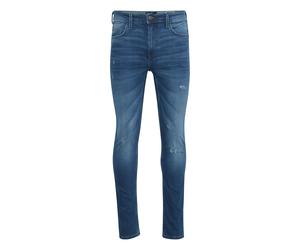 Skinny-fit-Jeans BLEND "Skinny Jeans BHEcho", Herren, Gr. 27, Länge 32, blau (denim middle blau), Obermaterial: 89% Baumwolle CO. 7% Elastodien ED. 4% Elasthan EL., Jeans (98141901-27) denim middle bl