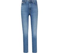 Skinny-fit-Jeans CALVIN KLEIN JEANS "HIGH RISE SKINNY", Damen, Gr. 30, Länge 30, blau (midtown blau), Denim/Jeans, Obermaterial: 80% Baumwolle, 12% Polyester, 6% Elastomultiester, 2% Elasthan, unifarb