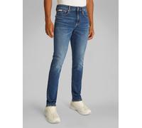 Skinny-fit-Jeans CALVIN KLEIN JEANS "SKINNY", Damen, Gr. 32, Länge 34, blau (denim schwarz), Denim/Jeans, Obermaterial: 94% Baumwolle, 4% Elastomultiester, 2% Elasthan, unifarben, skinny fit knöchella